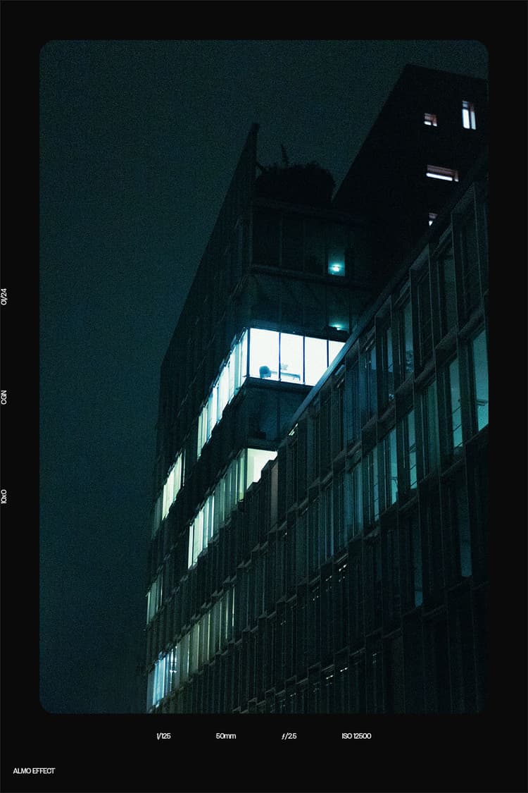 Lately we've been taking a lot of photos at night in the city. We're kind of addicted to it.
On the one hand, because the artificial light from buildings and advertisements makes colors and shapes appear and look completely different than during the day. On the other hand, because it's a kind of paradox how quiet the city is at night and how threatening and inhospitable it looks at the same time with the harsh contrasts and superhumanly illuminated buildings.
While we have been working with cameras and various other artists in this field, we have always been fascinated by the work of @gxace. In our eyes, he also picks up on precisely this supposed contradiction and wraps it up in an aesthetic that has inspired us greatly.